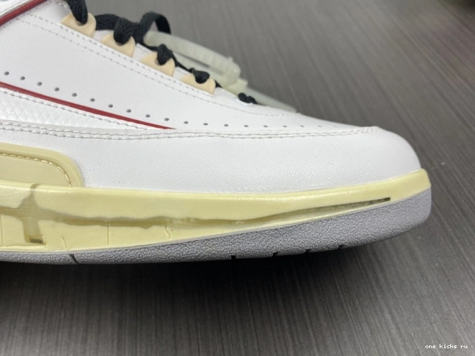 Rep Onekick Low DJ4375-106 Jordan White 2 SP Off-White Retro Red 0722